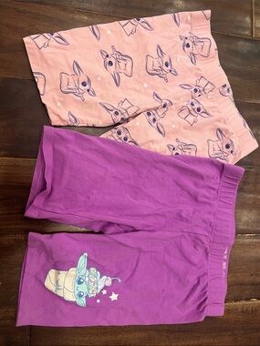 Star Wars Kids Pajama Shorts Set - Pink and Purple Grogu Prints